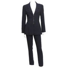 chanel black pantsuit